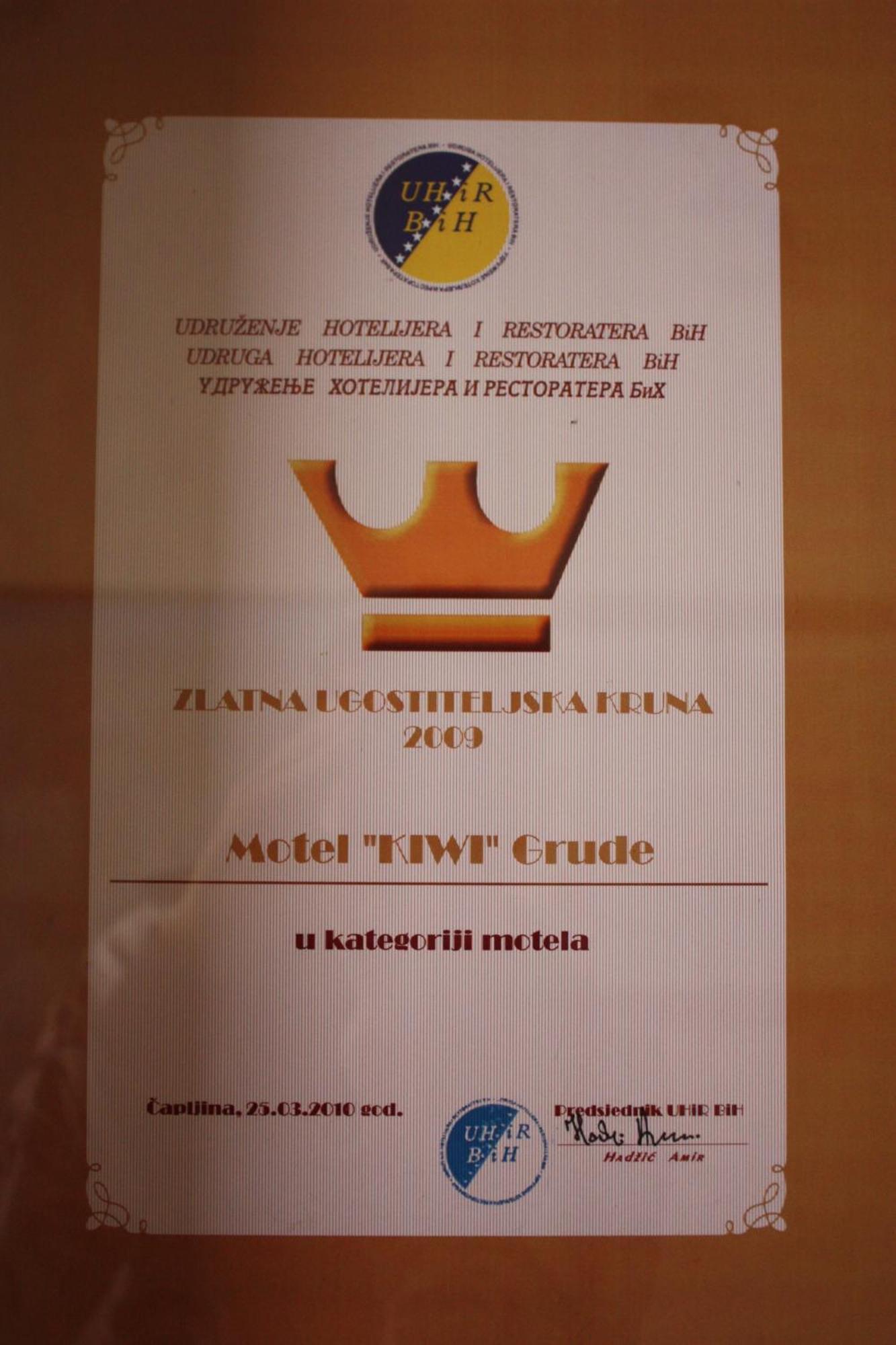 Motel Kiwi Grude Dış mekan fotoğraf